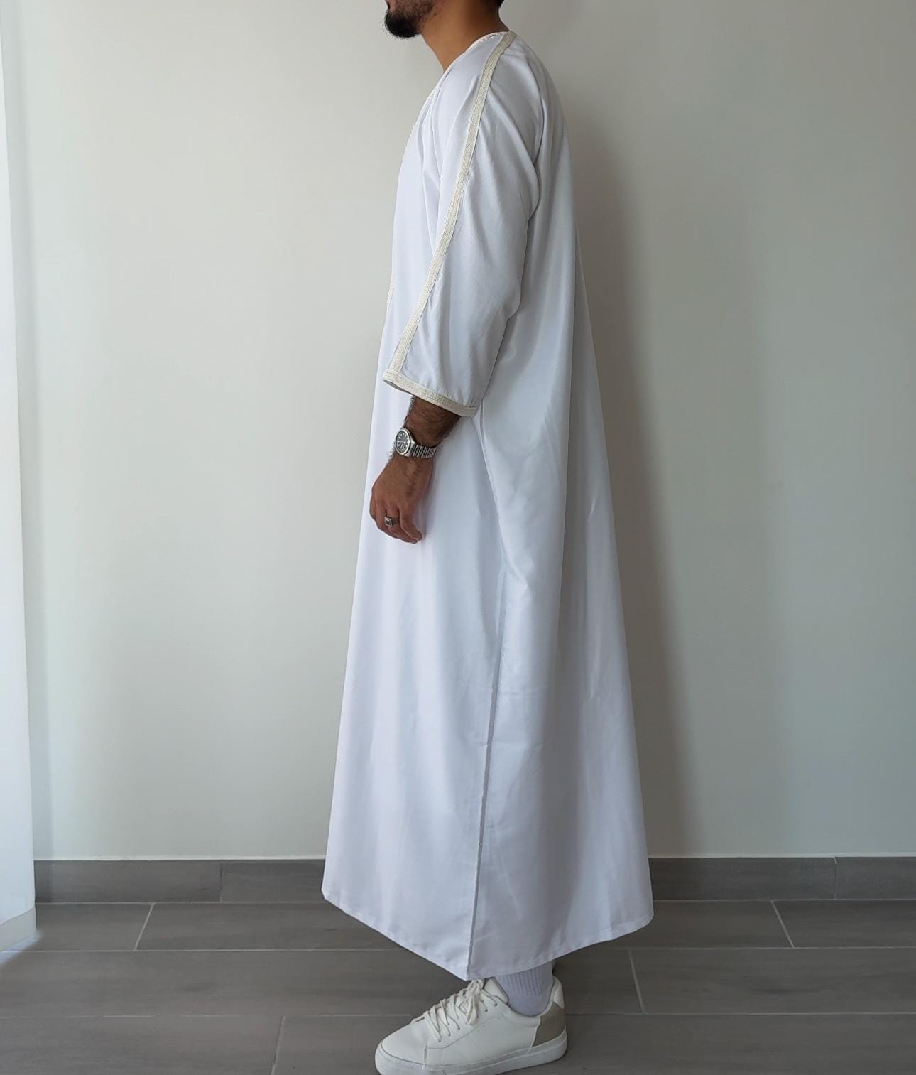 Signature Crystal White Gandoura