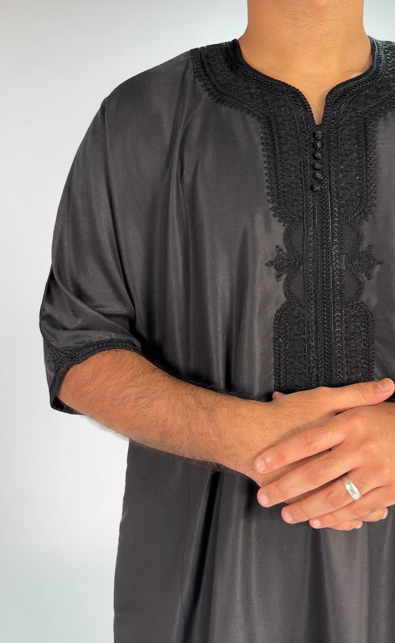 Signature Noir Black Gandoura
