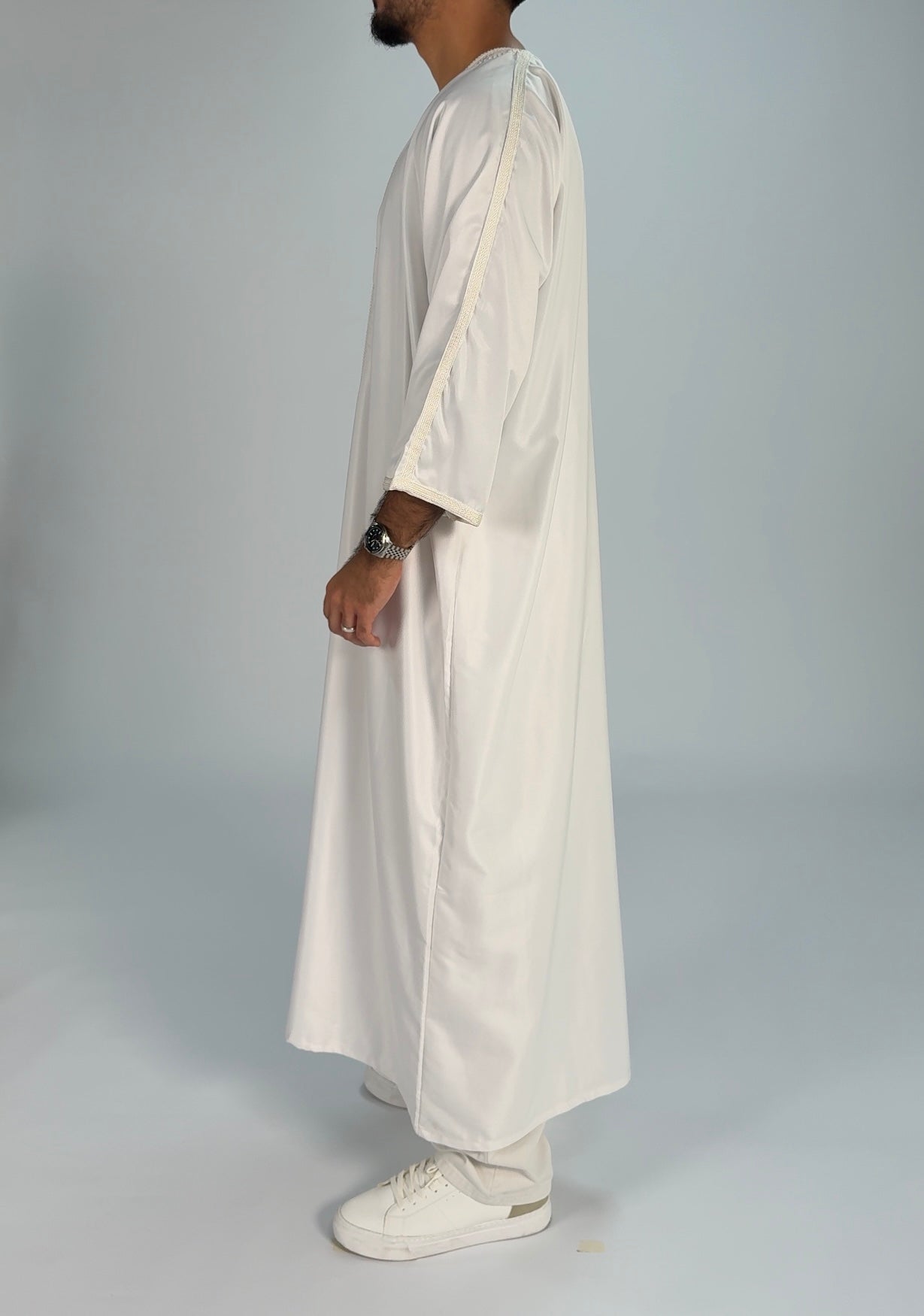 Signature Crystal White Gandoura