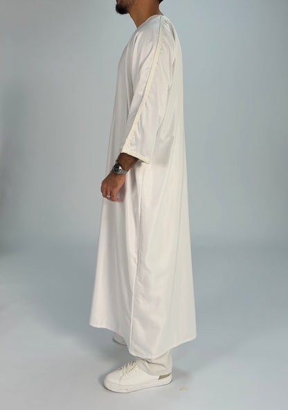 Signature Crystal White Gandoura