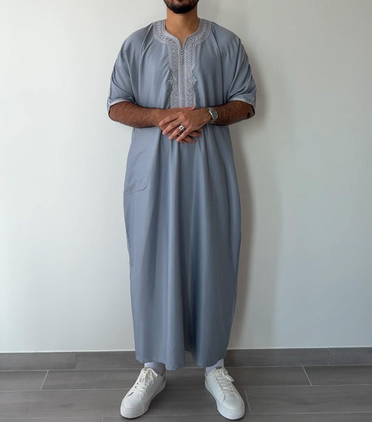 Signature Arctic Grey Gandoura
