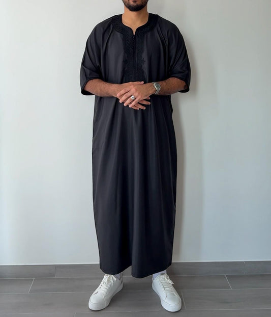 Signature Noir Black Gandoura