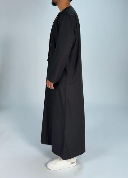 Premium Noir Black Kandura