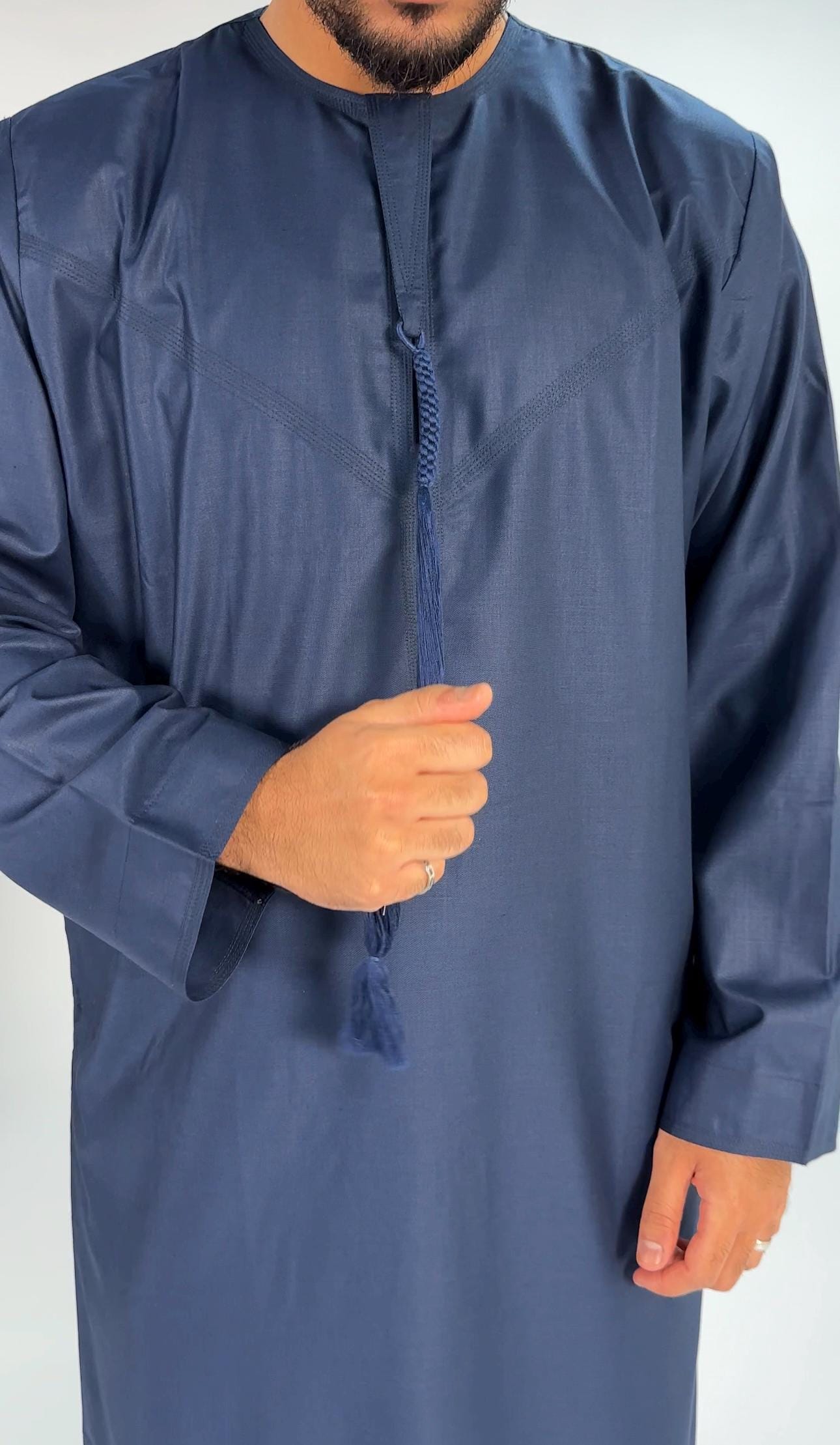 Premium Midnight Blue Kandura